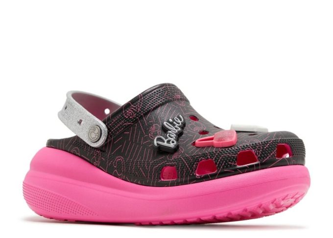Barbie x Crush Clog “Zwart Roze”