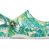 Crocs 4 Printing Outdoor Flat Heel Beach Sports Witgroene Sandalen “Witgroen” 206230-1C8