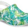 Crocs 4 Printing Outdoor Flat Heel Beach Sports Witgroene Sandalen “Witgroen” 206230-1C8