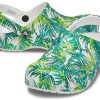 Crocs 4 Printing Outdoor Flat Heel Beach Sports Witgroene Sandalen “Witgroen” 206230-1C8