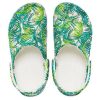Crocs 4 Printing Outdoor Flat Heel Beach Sports Witgroene Sandalen “Witgroen” 206230-1C8
