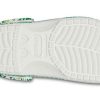 Crocs 4 Printing Outdoor Flat Heel Beach Sports Witgroene Sandalen “Witgroen” 206230-1C8