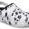 Crocs Baya gevoerde clog met fleecevoering, unisex, witgrijze pantoffels “White Grey” 205975-10M