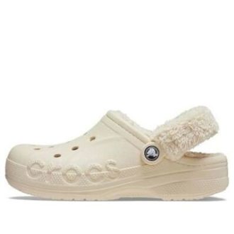 Crocs Baya gevoerde Fuzz Strap klompen “Wit” 206633-11S