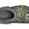 Crocs Baya gevoerde klomp met fleecevoering en camouflageprint, unisex 205975-97G