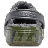 Crocs Baya gevoerde klomp met fleecevoering en camouflageprint, unisex 205975-97G