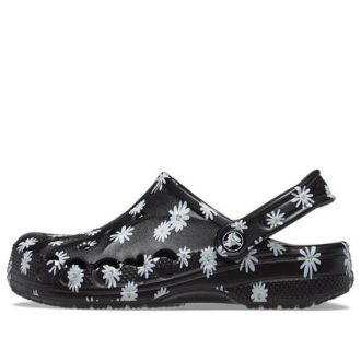 Crocs Baya Seizoensgebonden Geprinte Klompen “Black Daisy” 206230-0ZI