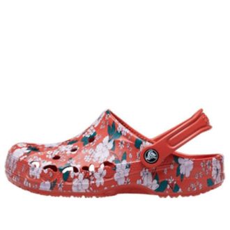Crocs Baya Seizoensgebonden Geprinte Klompen “Spicy Orange White” 206230-82Z