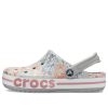 Crocs Bayaband Beach lichtgrijze bloemen sandalen 206232-0GN