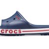 Crocs Bayaband Clog Blauw Wit Rood Unisex Pantoffels 205392-4CC