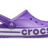 Crocs Bayaband Clog Slijtvaste Comfortabele Strandsport Unisex Paarse Sandalen 205089-520