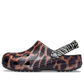 Crocs Classic Animal Beach Sandalen Unisex Zwart 207840-0ZR