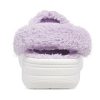 Crocs Classic Baya gevoerde Fuzz-Strap Clog “White Lila” 206633-577