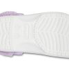 Crocs Classic Baya gevoerde Fuzz-Strap Clog “White Lila” 206633-577
