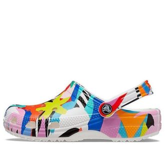 Crocs Classic Beach Sandalen Unisex Multi-Color Wit 207849-94S
