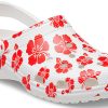 Crocs Classic Beach Sandalen Unisex Rood Wit 207849-1AZ