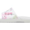 Crocs Classic Bleach Dye Slides “Wit Roze” 207411-94S