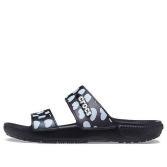 Crocs Classic Casual Fashion Unisex Zwart Blauwe Pantoffels 207680-066