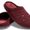 Crocs Classic Casual Thicken Stay Warm Unisex Wijnrode Pantoffels 203600-60U