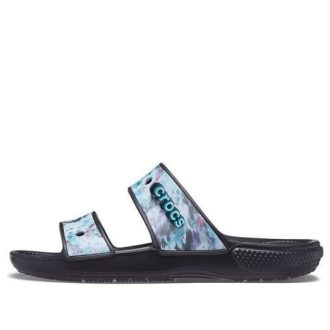 Crocs Classic Casual Unisex Blauw Zwarte Pantoffels 207283-988
