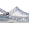 Crocs Classic Casual Unisex Metallic Zilver Roze Sandalen 207551-90H