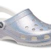 Crocs Classic Casual Unisex Metallic Zilver Roze Sandalen 207551-90H