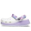 Crocs Classic Casual Unisex Wit Paarse Sandalen “Wit Paars” 207772-577