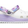 Crocs Classic Casual Unisex Wit Paarse Sandalen “Wit Paars” 207772-577