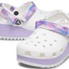 Crocs Classic Casual Unisex Wit Paarse Sandalen “Wit Paars” 207772-577