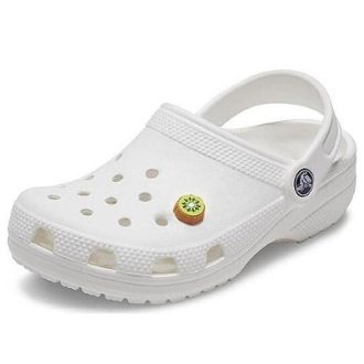 Crocs Classic Charm Kiwi Slice Clogs “Wit” 21SF10008477