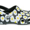 Crocs Classic clo daisy Full Print Sandalen Unisex Zwart 206375-0ZI