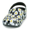 Crocs Classic clo daisy Full Print Sandalen Unisex Zwart 206375-0ZI