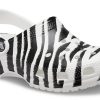 Crocs Classic Clog Animal Print Strandsandalen Zwart Wit 206676-1DE