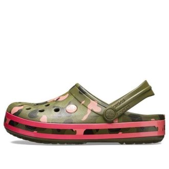 Crocs Classic Clog Beach Sandalen Groen Roze 205579-3S9
