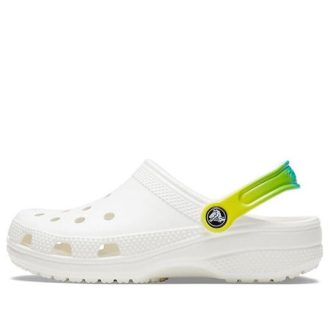 Crocs Classic Clog Beach Sandalen Wit Gradiënt Groen 206638-1DC