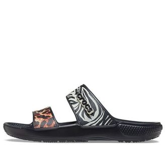 Crocs Classic Clog Cozy Unisex Zwarte Multi-Color Pantoffels “Zwart” 207847-0C4