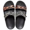 Crocs Classic Clog Cozy Unisex Zwarte Multi-Color Pantoffels “Zwart” 207847-0C4