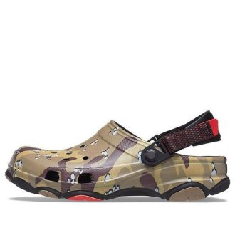 Crocs Classic Clog Desert Camouflage Beach Unisex Zwart Bruine Sandalen 207305-088