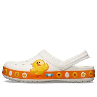 Crocs Classic Clog Line Friends Beach Wit Geel Unisex Sandalen “Wit Geel” 205791-100
