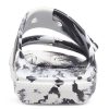 Crocs Classic Clog Marble Beach Sportpantoffels Unisex Wit Zwart 207701-103