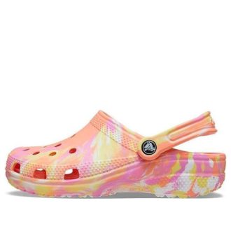 Crocs Classic Clog Marble Beach Sports Unisex Rode Multi-Color Sandalen “Rood” 206867-83F