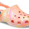 Crocs Classic Clog Marble Beach Sports Unisex Rode Multi-Color Sandalen “Rood” 206867-83F