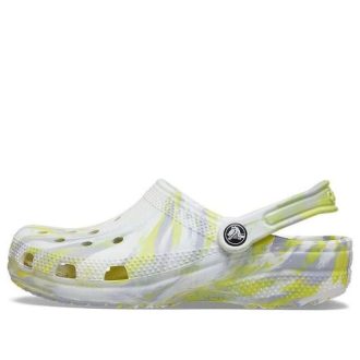 Crocs Classic Clog Marble Beach Sports Unisex Witgrijze Sandalen “Witgrijs” 206867-1FJ
