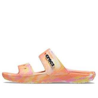 Crocs Classic Clog Marble Beach Unisex Rode Multi-Kleuren Pantoffels “Rood” 207701-83F