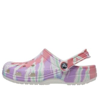 Crocs Classic clog patroon Crocs Flat Heel sport kleurrijke blauwe sandalen 205453-6SN