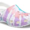 Crocs Classic clog patroon Crocs Flat Heel sport kleurrijke blauwe sandalen 205453-6SN