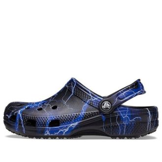 Crocs Classic Clog Pattern Zwarte Sandalen 206565-066