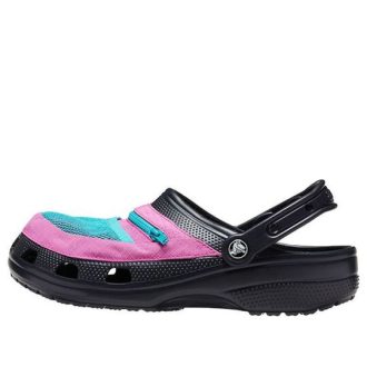 Crocs Classic Clog Pocket Sandalen Zwart Roze 206612-0I8