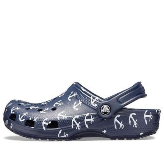 Crocs Classic Clog Printing Sandalen Diepblauw 206053-462