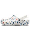 Crocs Classic Clog Printing Sandalen Wit Blauw 206053-94S